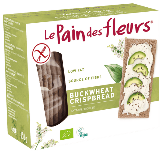 6 x Le Pain Des Fleurs Org GF Buckwheat Crispbread - 150g