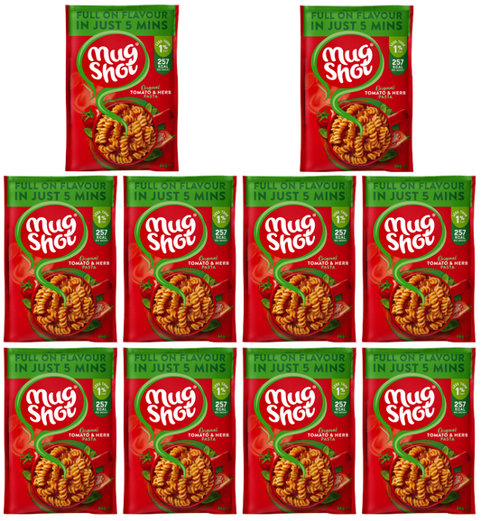 10 x Mug Shot Tomato & Herb 64Gm