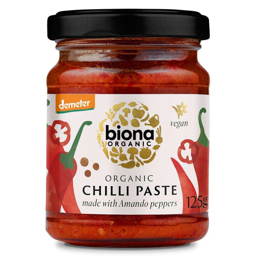 Biona Hot Chili Paste - Organic / Demeter - 125g