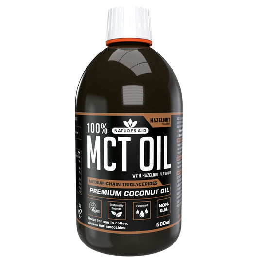Natures Aid 100% MCT Oil Hazelnut - 500ml
