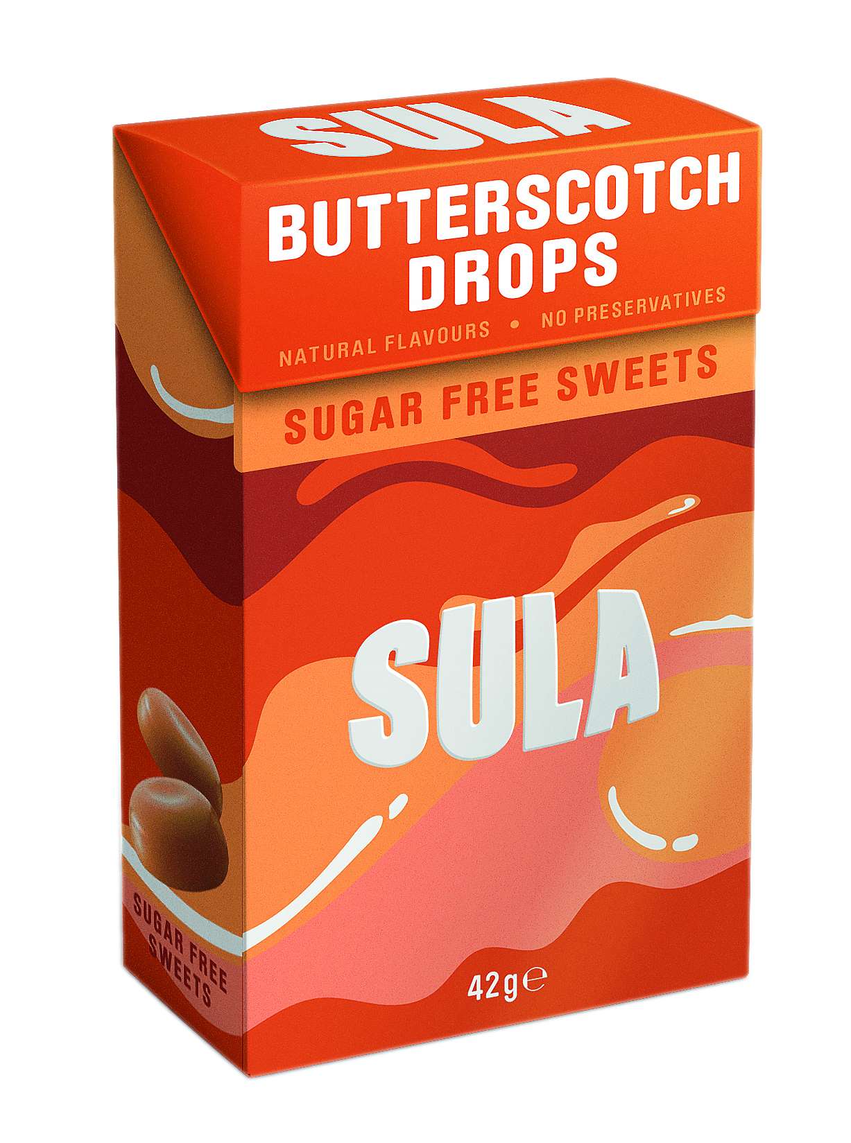 14 x Sula Butterscotch Sugar Free - 42g