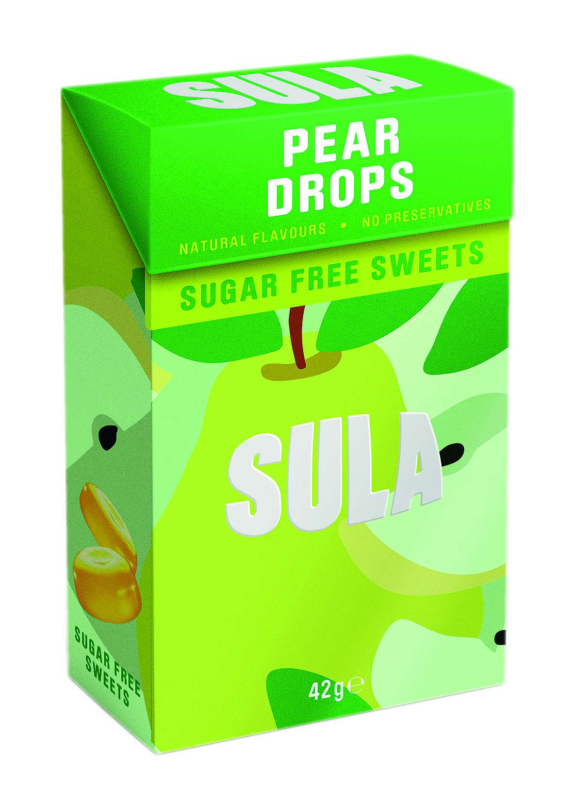 14 x Sula Pear Drops Sugar Free - 42g