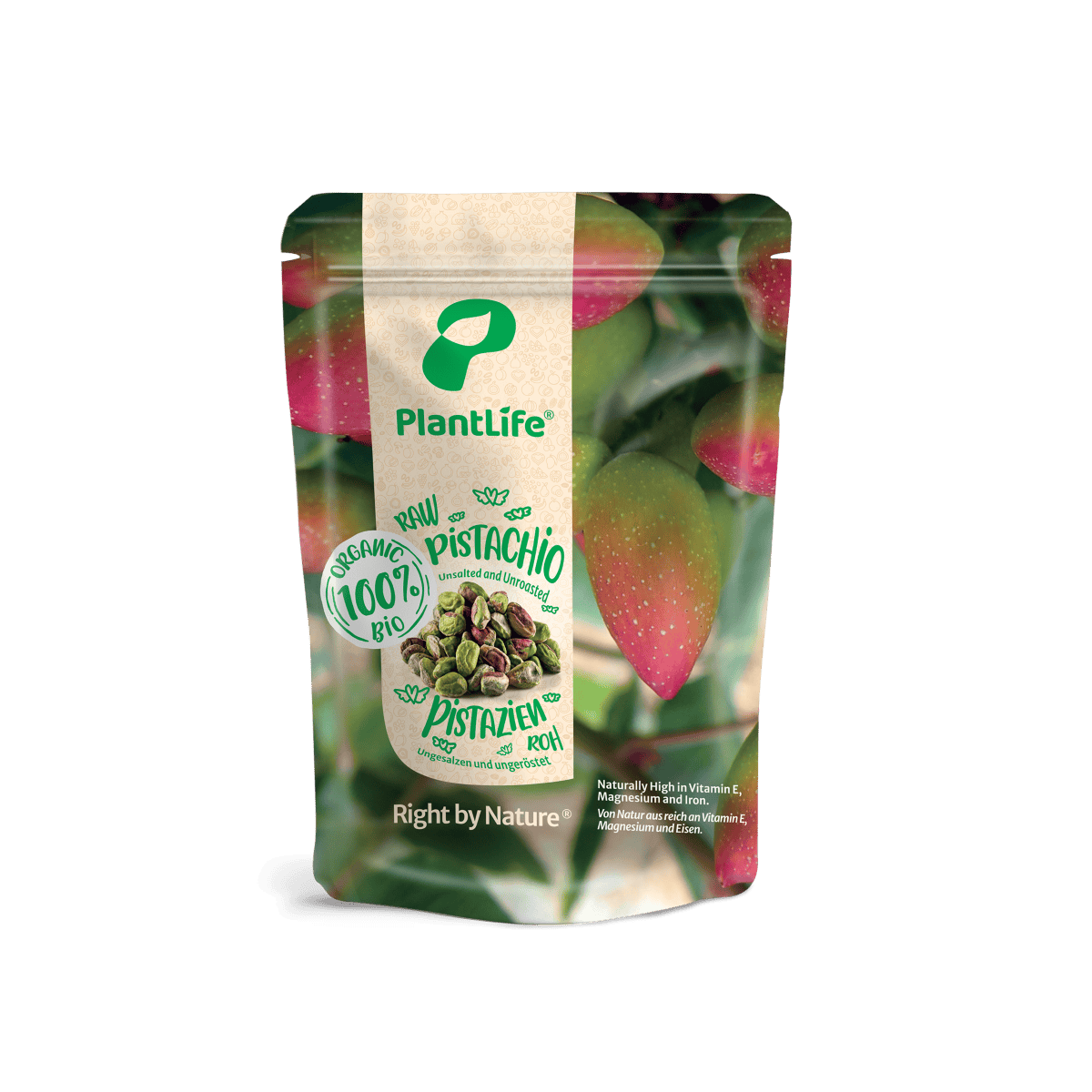 PlantLife Organic Pistachio Kernels Raw - 70g