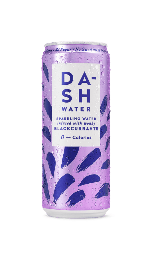 12 x Dash Water Sparkling Blackcurrant - 330ml