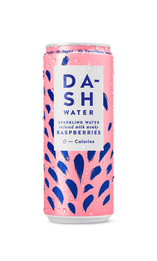 12 x Dash Water Sparkling Raspberry - 330ml