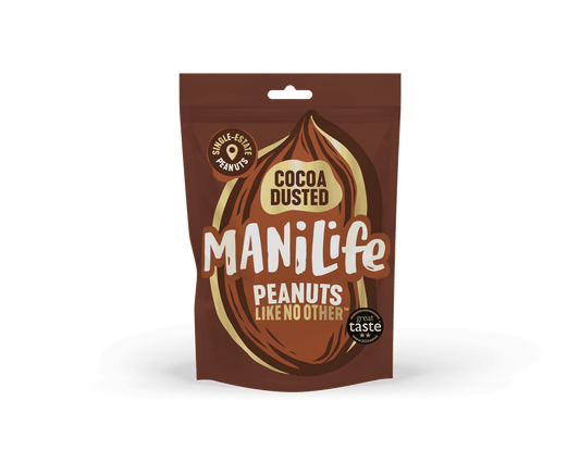 8 x ManiLife Cocoa Dusted Peanuts - 75g