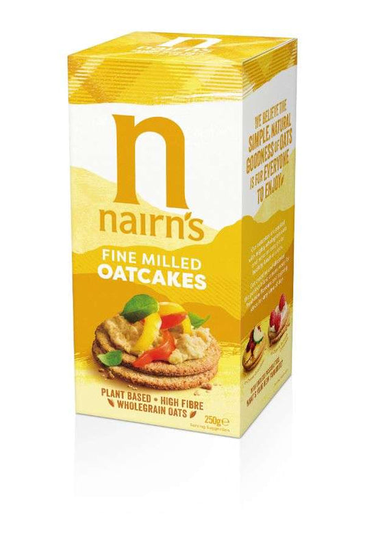 12 x Nairn's Fine Milled Oatcakes - 218g