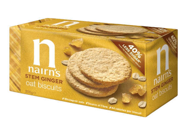 10 x Nairn's Stem Ginger Oat Biscuit - 200g