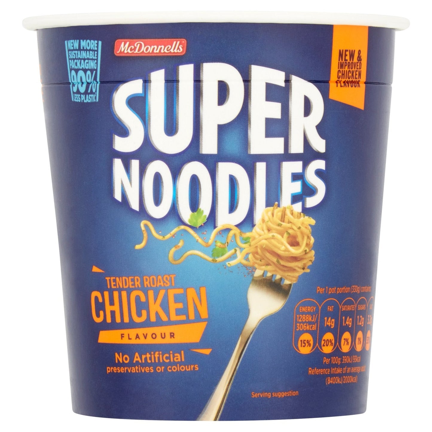 12 x Mcdonnells Super Noodles Tender Roast Chicken Flavour 65G