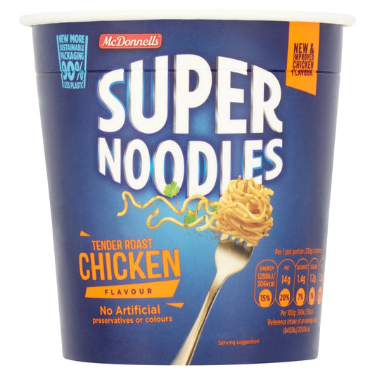 12 x Mcdonnells Super Noodles Tender Roast Chicken Flavour 65G
