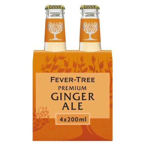 6 x Fever-Tree Premium Ginger Ale 4 X 200Ml