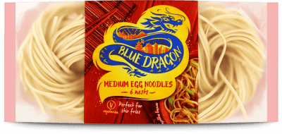 8 x Blue Dragon Medium Egg Noodles - 250g