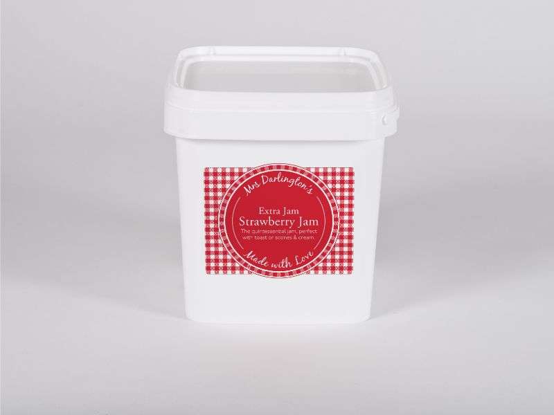Mrs Darlington's Strawberry Jam Catering Tub - 3.4kg