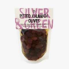 6 x Silver & Green Pitted Kalamata Olives - 220g