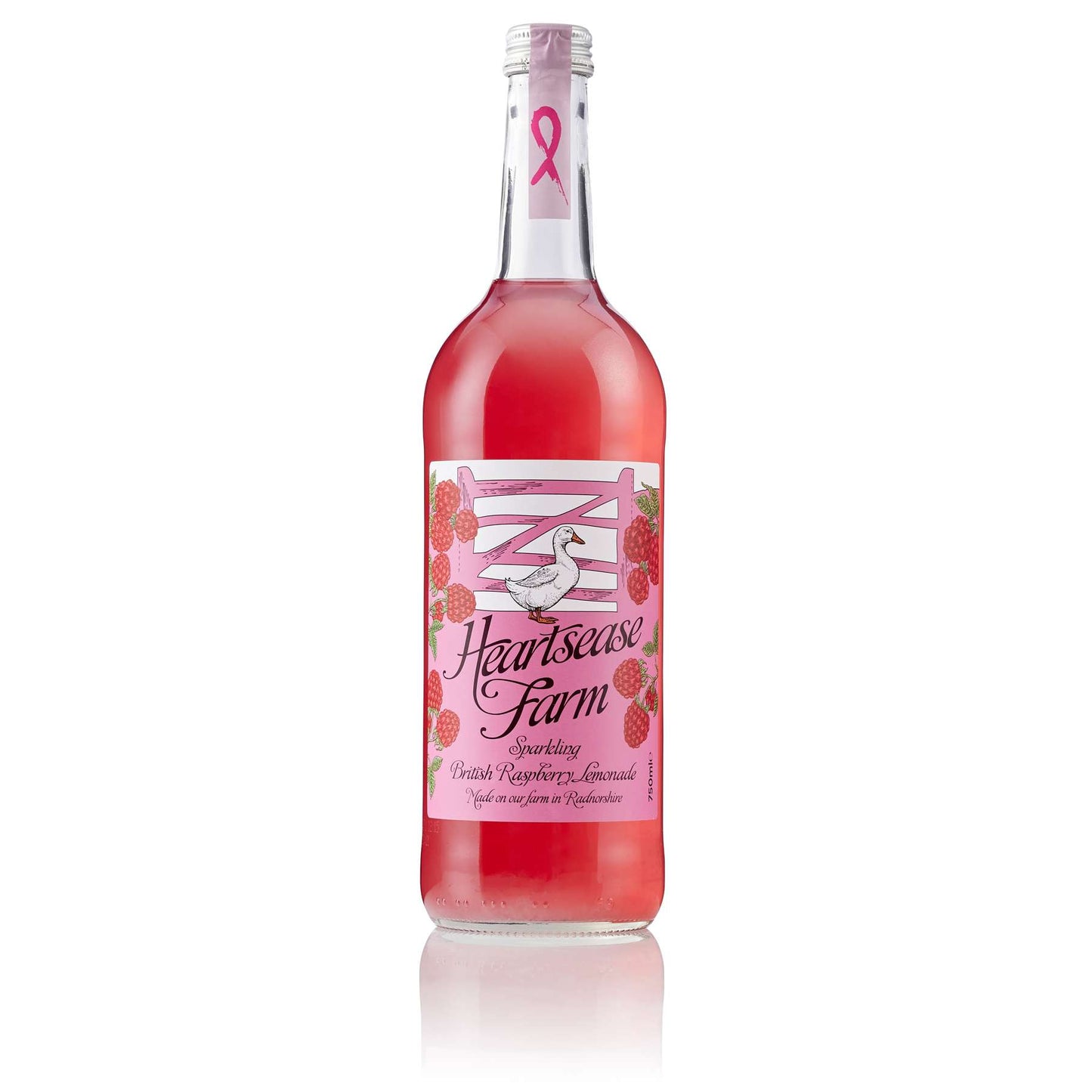 6 x Heartsease Farm Sparkling Raspberry Lemonade - 750ml