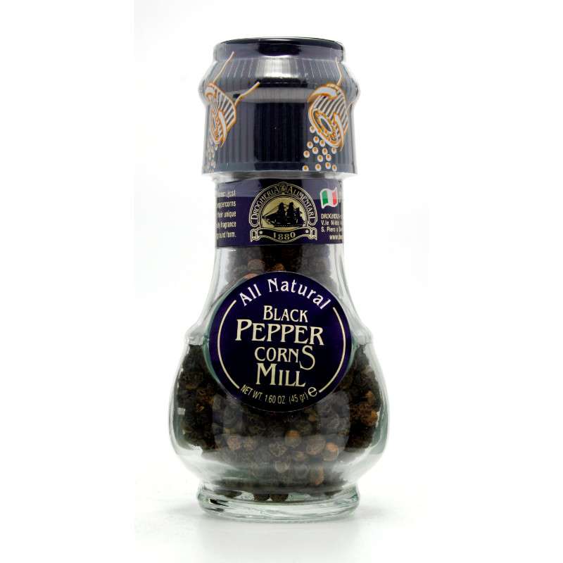 6 x Drogheria & Alimentari Black Peppercorns Mill - 45g