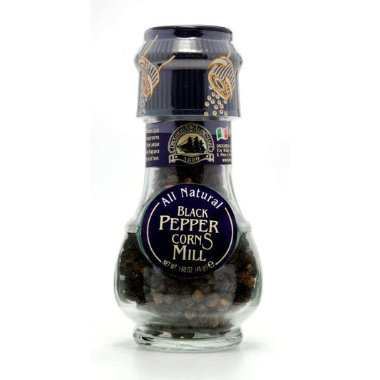 6 x Drogheria & Alimentari Black Peppercorns Mill - 45g