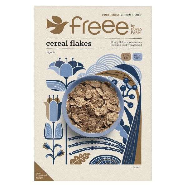 5 x Freee GF Organic Cereal Flakes - 375g
