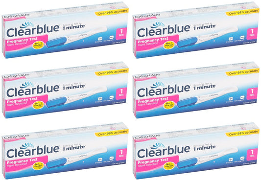 6 x Clearblue Pregnancy Plus Visual