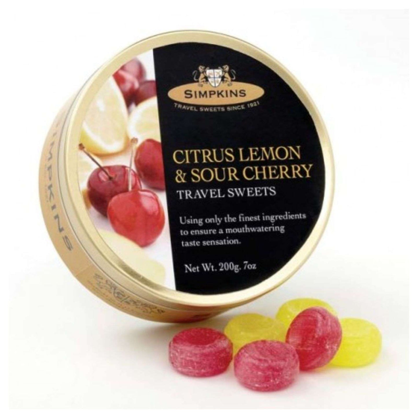 6 x Simpkins Citrus Lemon & Sour Cherry Drops - 200g