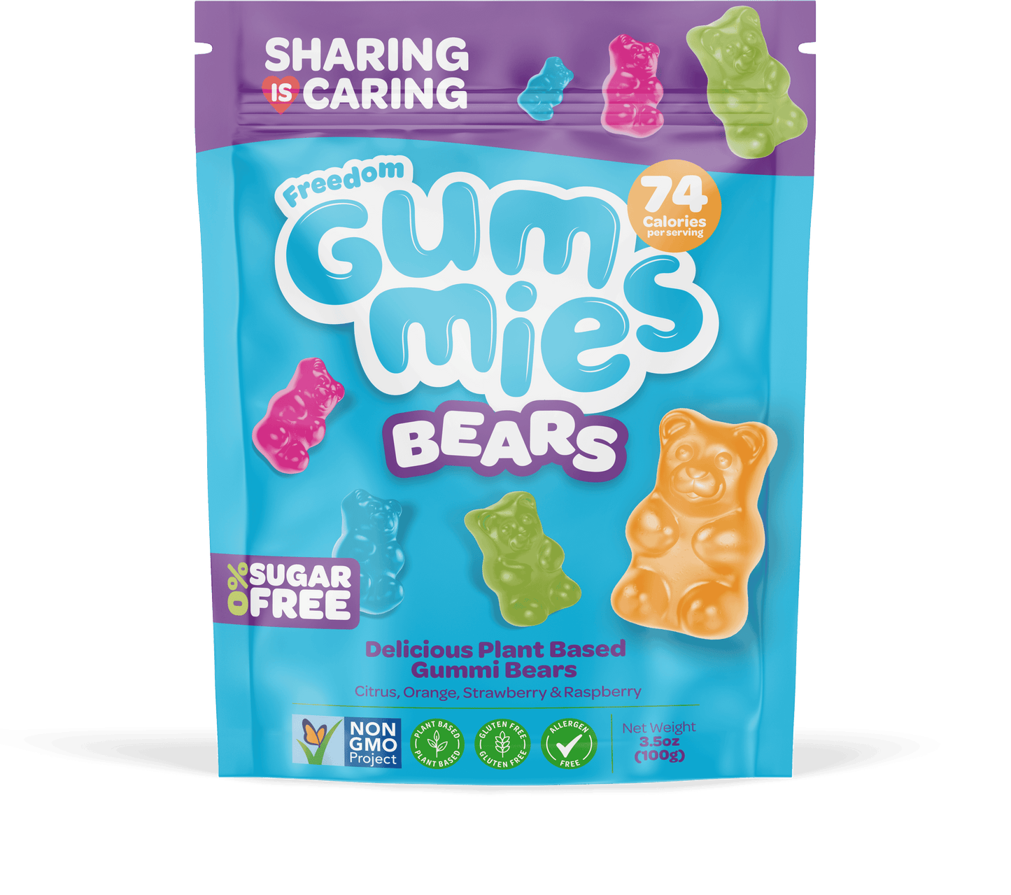10 x Freedom Gummies Bears - 100g