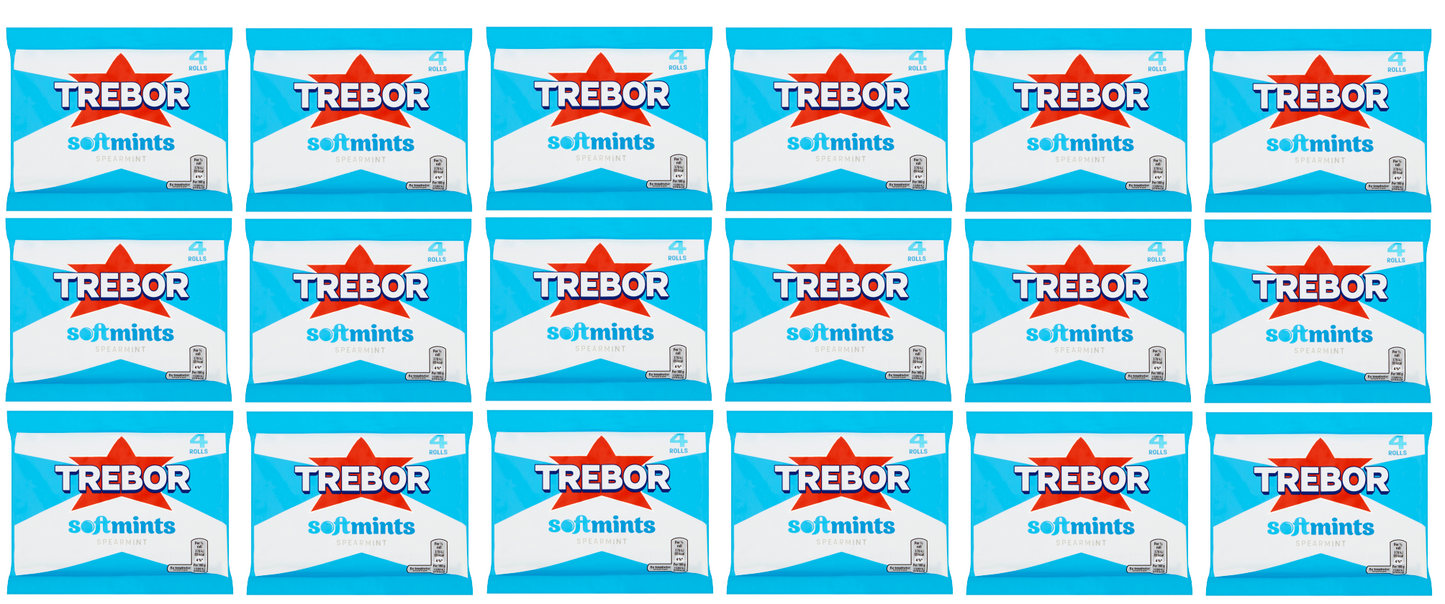 18 x Trebor Softmints Spearmint 4 Pk - 179GM