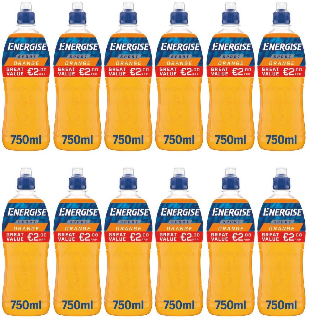 12 x Energise Sport Orange 750Ml