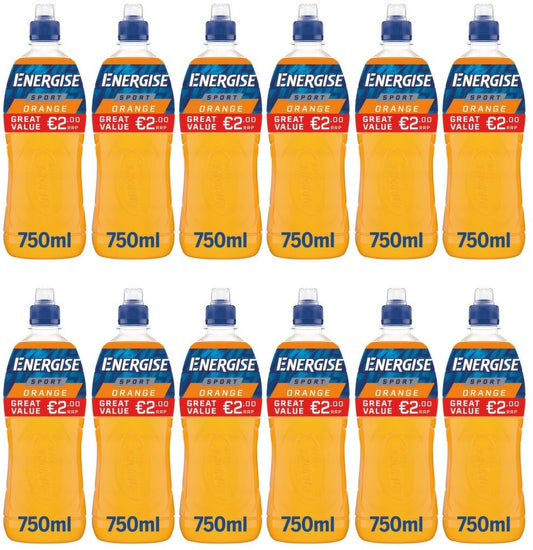 12 x Energise Sport Orange 750Ml