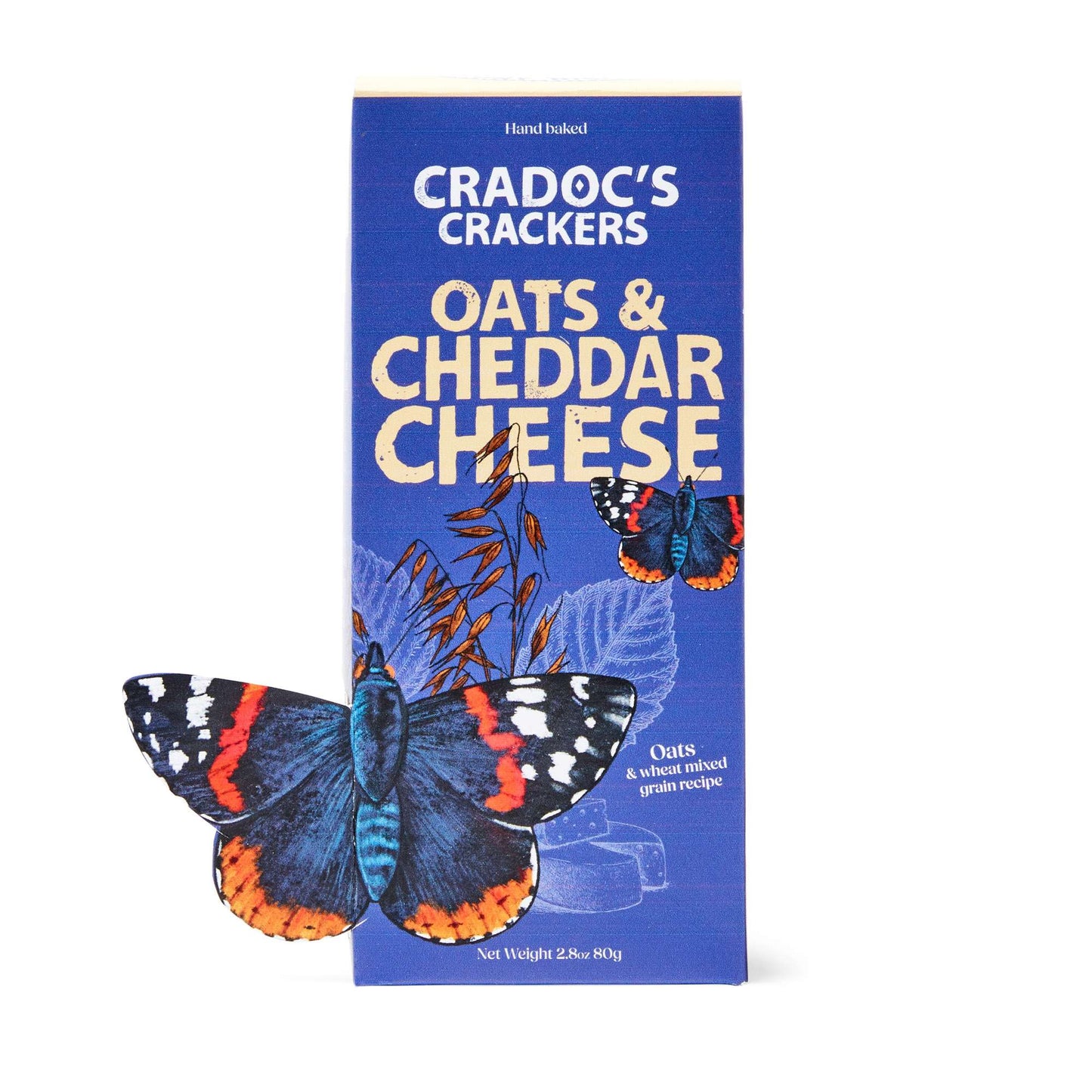 6 x Cradoc's Oat with Cheddar Cheese Crackers - 80g