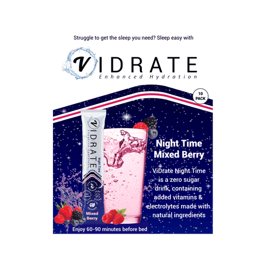 ViDrate Night Time (Mixed Berry) SRDU - 10x3g