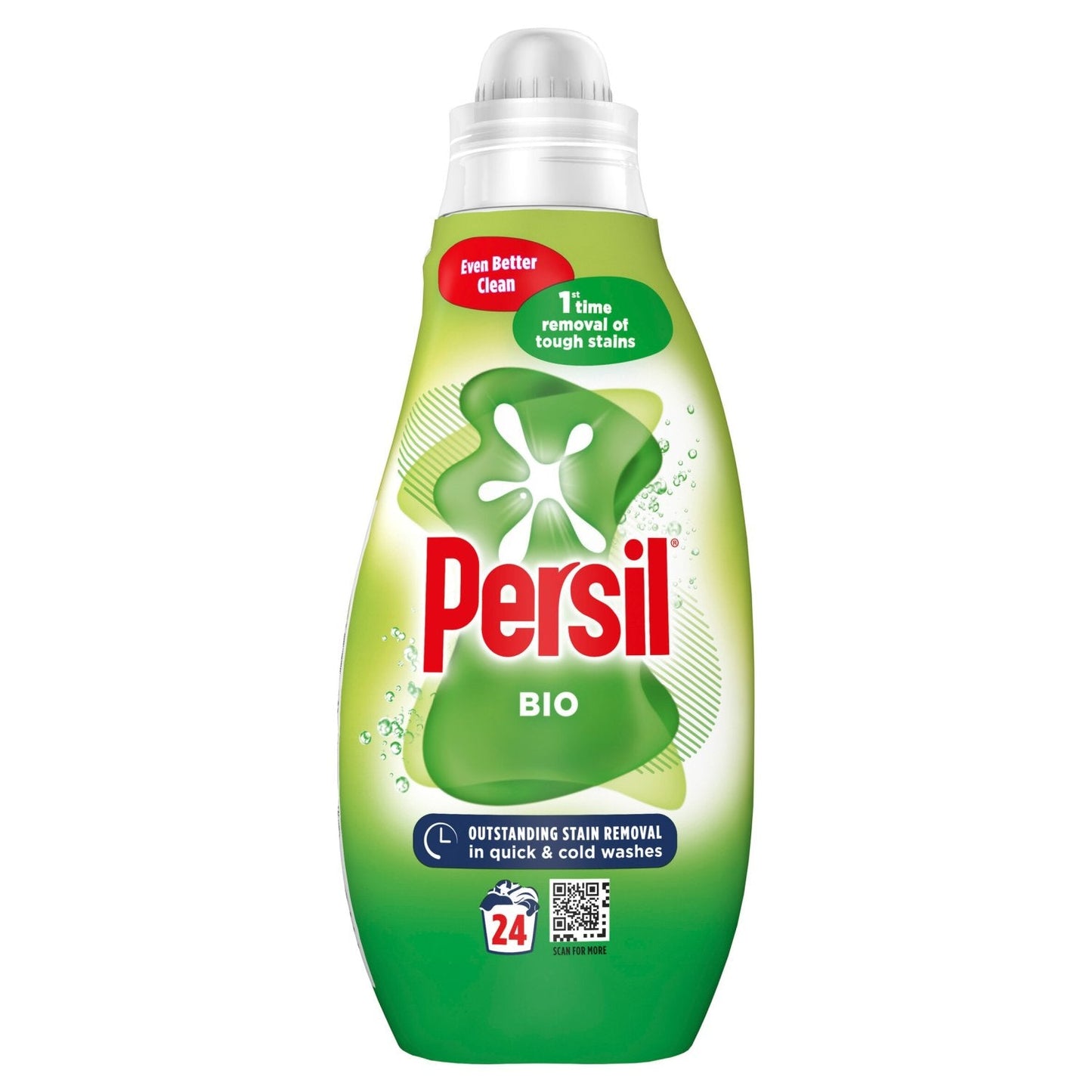 8 x Persil  Laundry Washing Liquid Detergent Bio 648 Ml (24 Washes)