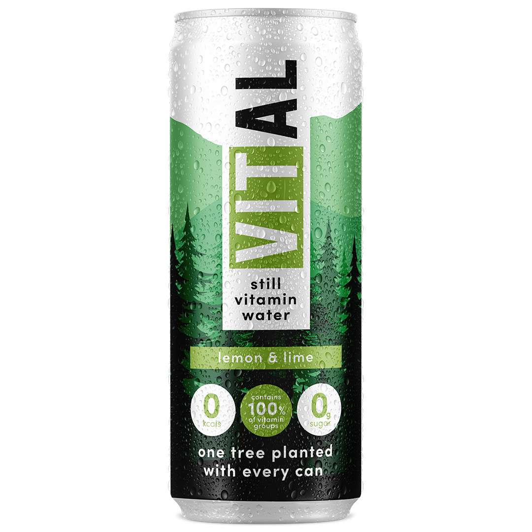 12 x Vital Drinks Lemon & Lime Still Vit Water - 330ml