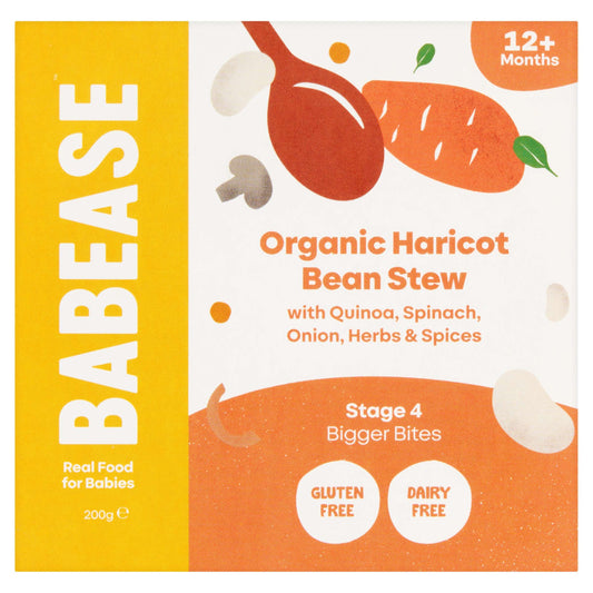 6 x Babease Org Haricot Bean Stew Pot - 200g