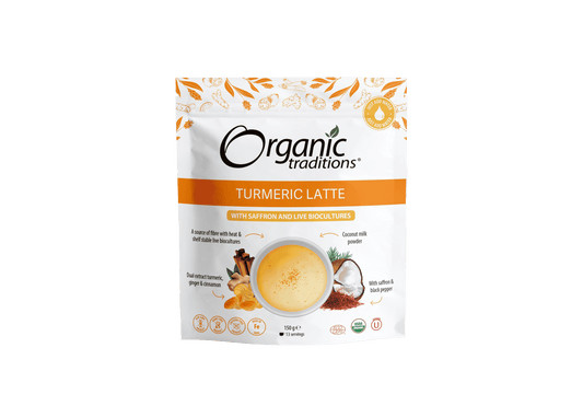 Organic Traditions Org Turmeric Latte with Saffron - 150g