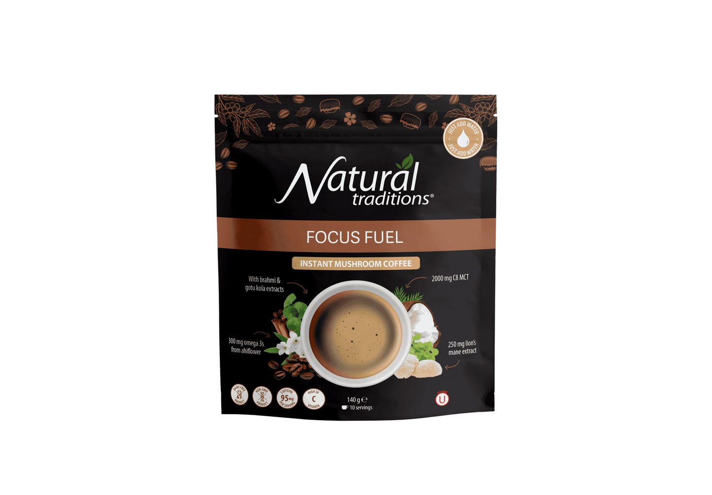 Organic Traditions Instant Mushroom Coffee - 140g