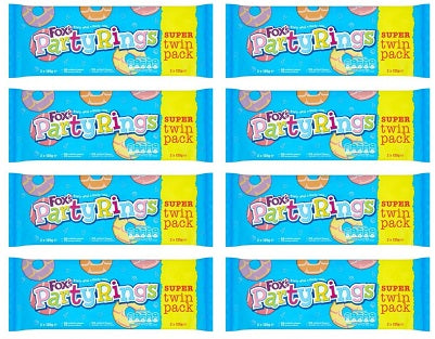 8 x Fox's Party Rings Super 2 X 125G