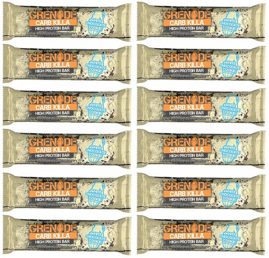 12 x Grenade White Chocolate Cookie Flavour 60G