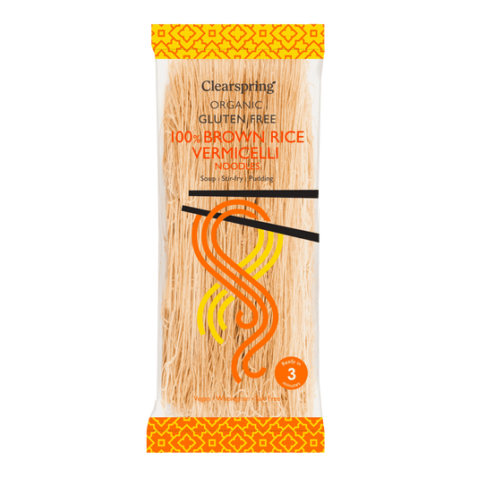 Clearspring Org GFBrown Rice Vermicelli Noodles - 180g