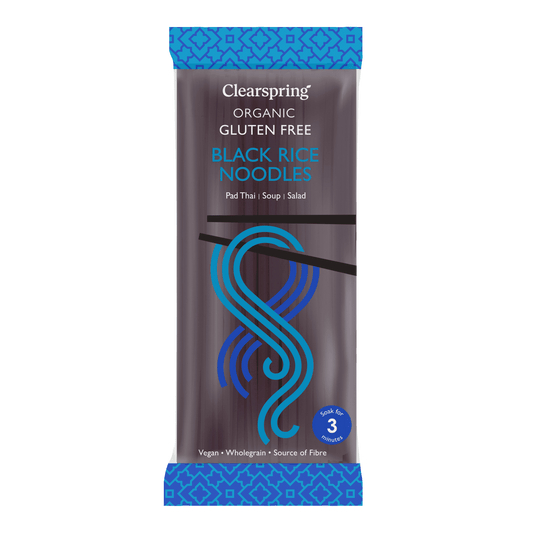 Clearspring Org Gluten Free Black Rice Noodles - 200g