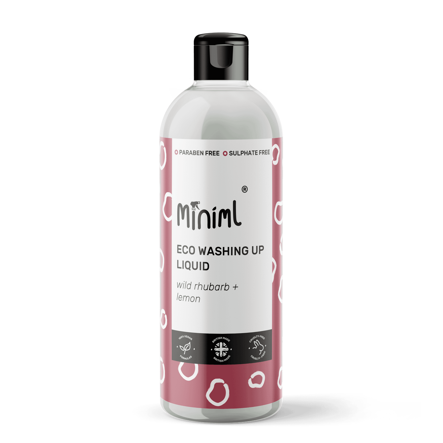 Miniml Washing Up Liquid Rhubarb Lemon - 500ml