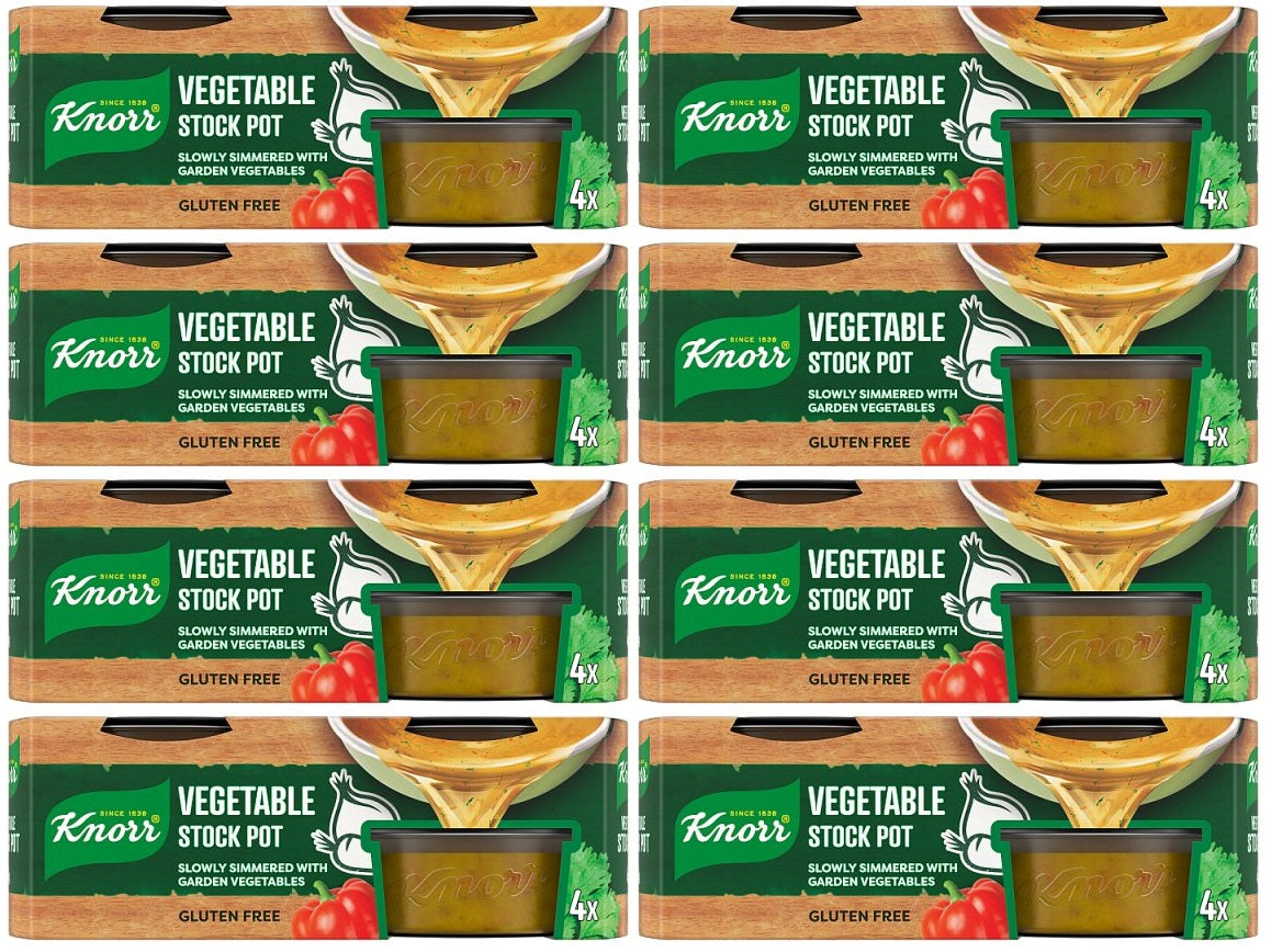 8 x Knorr  Stock Pot Vegetable 4X 28 G