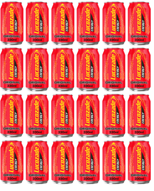 24 x Lucozade Energy Original Can 330Ml