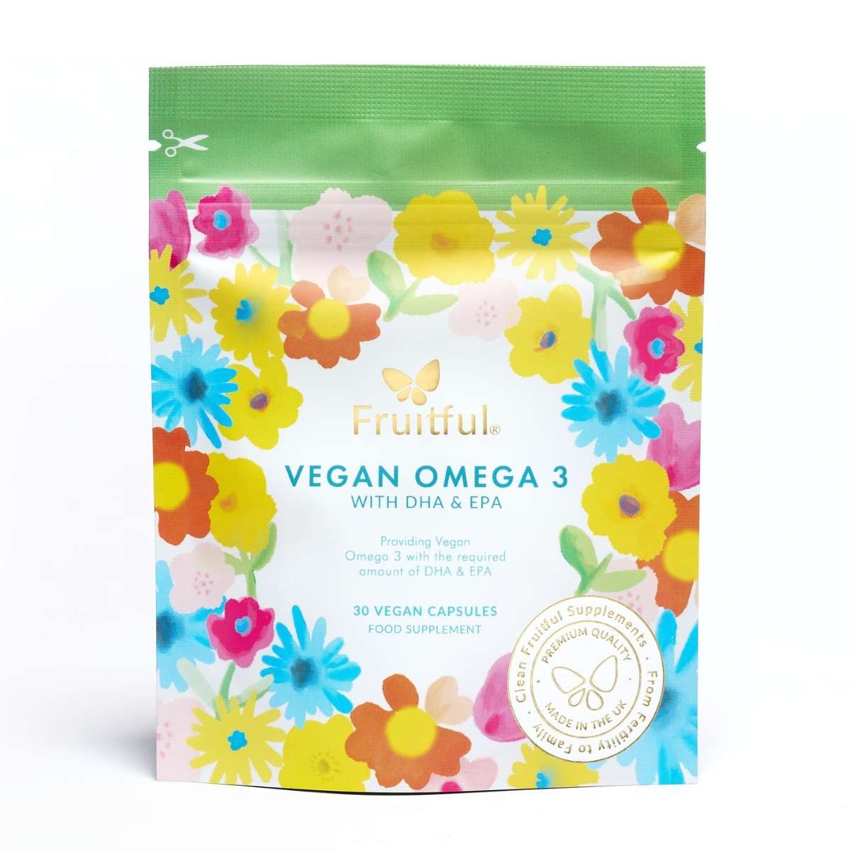 Fruitful Vegan Omega 3 DHA + EPA - 30caps