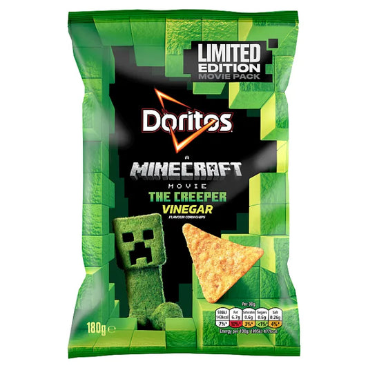 12 x Doritos Zingy Vinegar Tortilla Chips Sharing Bag Crisps 180G