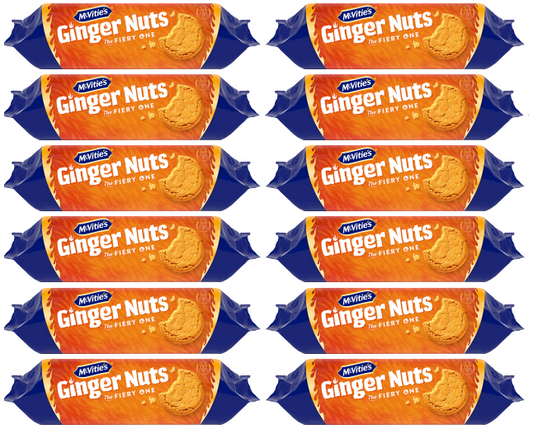 12 x Mcvities Ginger Nuts - 250GM