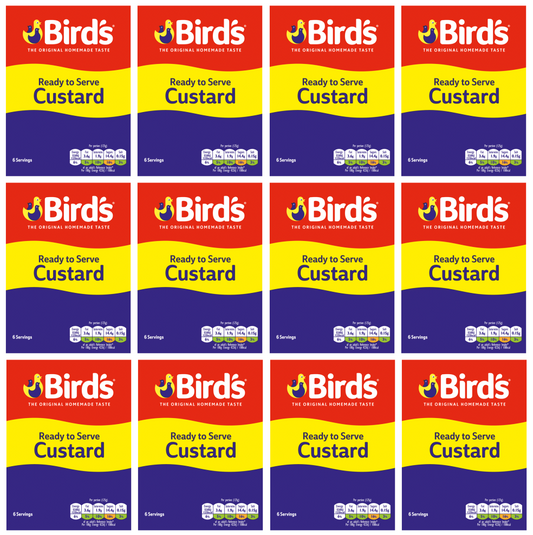 12 X Birds Custard Ready To Eat Tetra 750G
