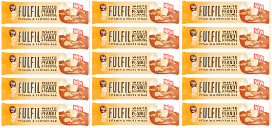 15 x Fulfil White Chocolate Peanut Caramel Flavour 55Gm