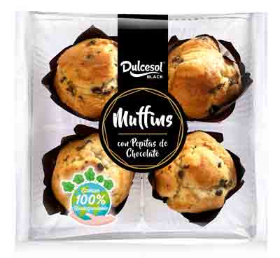 7 x Dulcesol Choc Chip Muffins 4 Pack - 300Gm