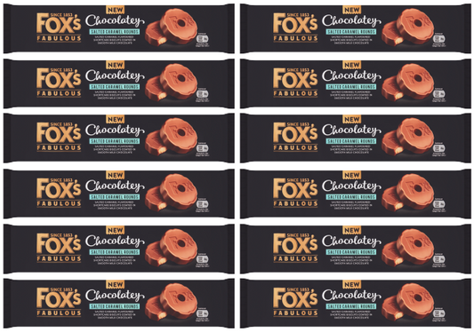12 x Foxs Chocolatey Salt Caramel - 130Gm