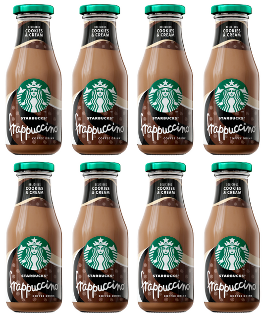 8 X Starbucks Frappuccino Cookies & Cream 250ML